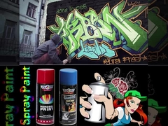 Farba w aerozolu o wysokiej widoczności Graffiti Kolorowa farba w sprayu odporna na blaknięcie