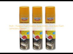 Uniwersalny piankowy środek czyszczący w sprayu 650 ml, antystatyczny piankowy środek do czyszczenia tapicerki