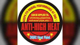 Farba w sprayu o wysokiej temperaturze 300C. Zewnętrzna część wnętrza