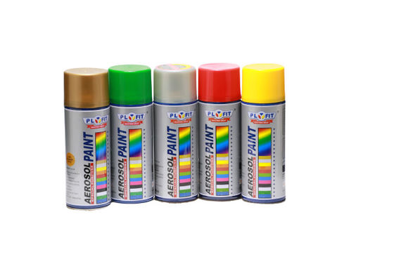 Customization Gold Metallic Aerosol Spray Paint Liquid Coating For Plastic Metal Wood