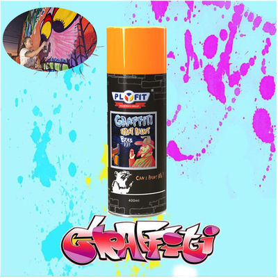 Aerosol Fluorescent Graffiti Spray Paint High Gloss 400ml For Wall Painting
