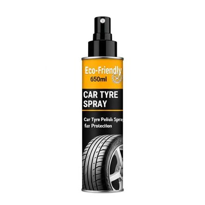 650ml Eco-friendly Tyre Polish Spray with Customizable Formula for Deep Penetration and Tyre Protection