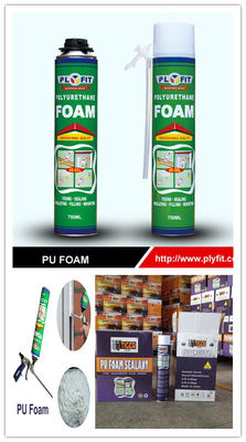 Fire Retardant polyurethane 750ml PU Foam Spray For Gap Filler